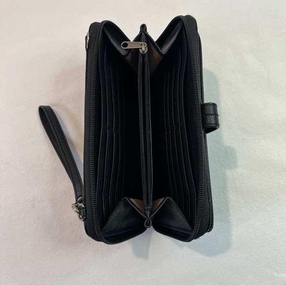 The Sak Embossed Black Leather Large Wallet - Picture 5 of 11